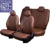 Чехлы Премиум Экокожа Байрон Президент|Жук на Kia K5 с 2020+