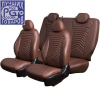 Чехлы Премиум Экокожа Байрон Президент|Жук на Kia K5 с 2020+